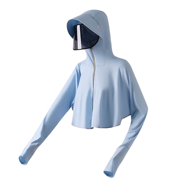 Mascarilla desmontable cuello visera tipo concha gorra de senderismo con borde ancho insolación