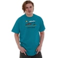 thumbnail image 5 of Funny Snorkel Shark Chase Beach Day Men's Graphic T Shirt Tees Brisco Brands S, 5 of 6