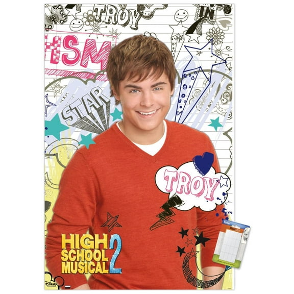 High School Musical 2 - Troy Wall Poster, 22.375" x 34"