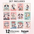 thumbnail image 2 of Decoración de pared con estampado de pelucas gigantes de Mickey y Minnie de Disney, juego de 12, 2 of 7