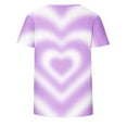 thumbnail image 4 of Vetsdori Womens Short Sleeve Shirts Valentines Summer Blouses Graphic Cute,Pullover Crewneck Tops for Junior Fashion, 4 of 5