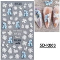 thumbnail image 6 of NEWDERMO 4PCS 5D Flower Elegant Nail Sticker Decals for Women Acrylic Nails Art DIY Retro Carving, 6 of 8