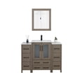 thumbnail image 4 of Vanity Art 48" Single Sink Freestanding Bathroom Vanity Set with Ceramic Top and Mirror, 4 of 8