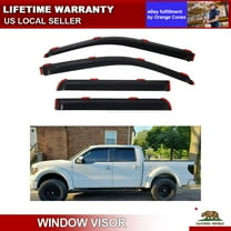 Fit For Ford F150 Crew Cab 09-14 Window Visor Vent Shade/Sun Wind/Rain Deflector
