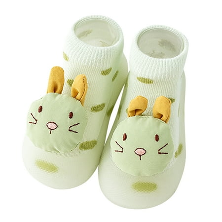 

Kids Sneakers Bunny Printed Boys Girls Socks Soft Soles Non Slip Polka Dots Cartoon Bear Patterns Children Casual Basic Breathable Fashion Lightweight Children s Day Gift Waliking Shoes