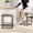 Gray, variant on LiteHaven Counter Height Bar Stool for Kitchen Counter 24" Backless Industrial Stool Modern Upholstered Barstool Countertop Saddle Chair Island Stool,330 LBS Bear Capacity,2 Pack-Dark Green