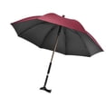 thumbnail image 4 of Parapluie à Canne Longue Poignée Polyvalente Confortable de Préhension Portable Cinq Rouge, 4 of 7