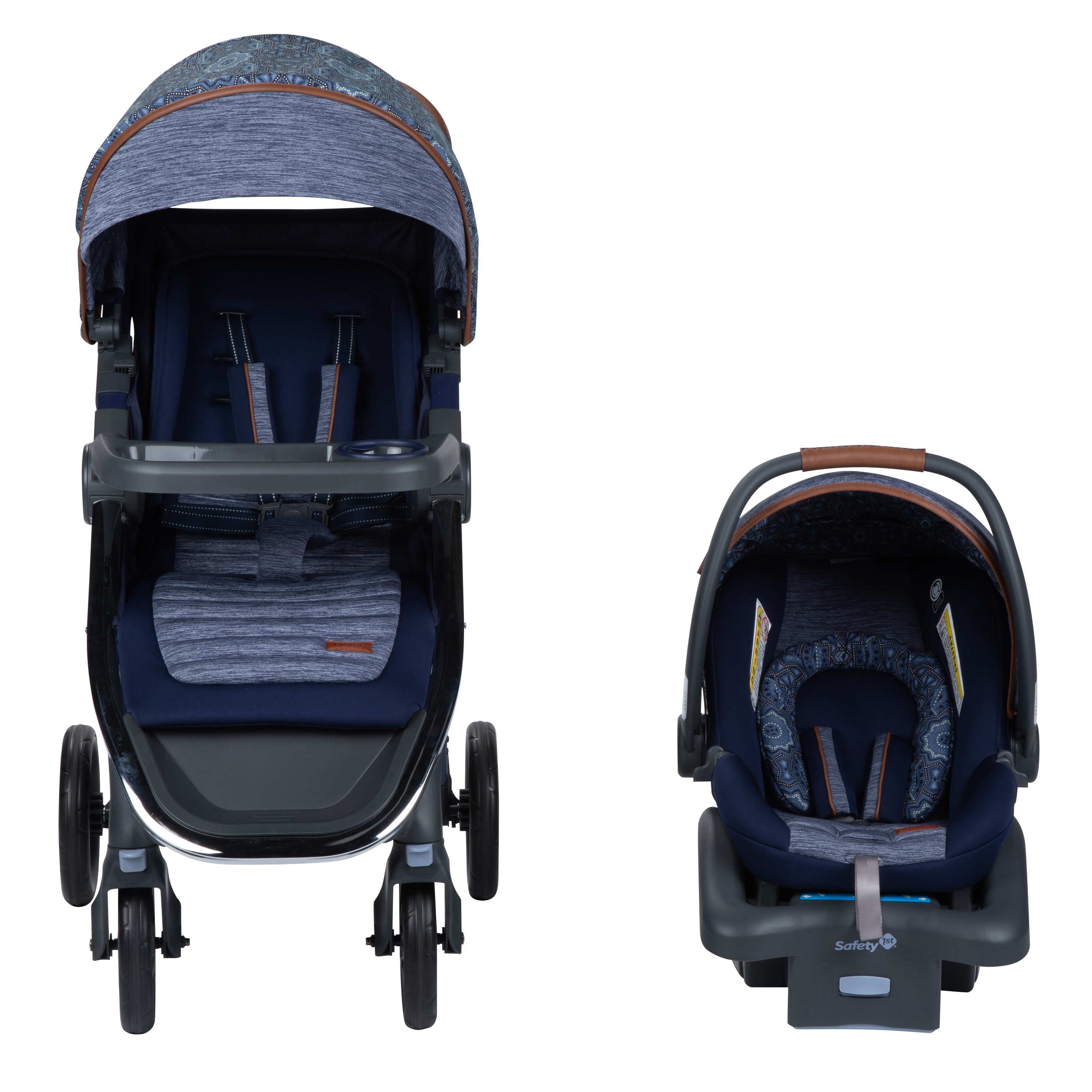 Monbebe Dash Travel System Stroller and Infant Car Seat, Boho - image 5 of 14