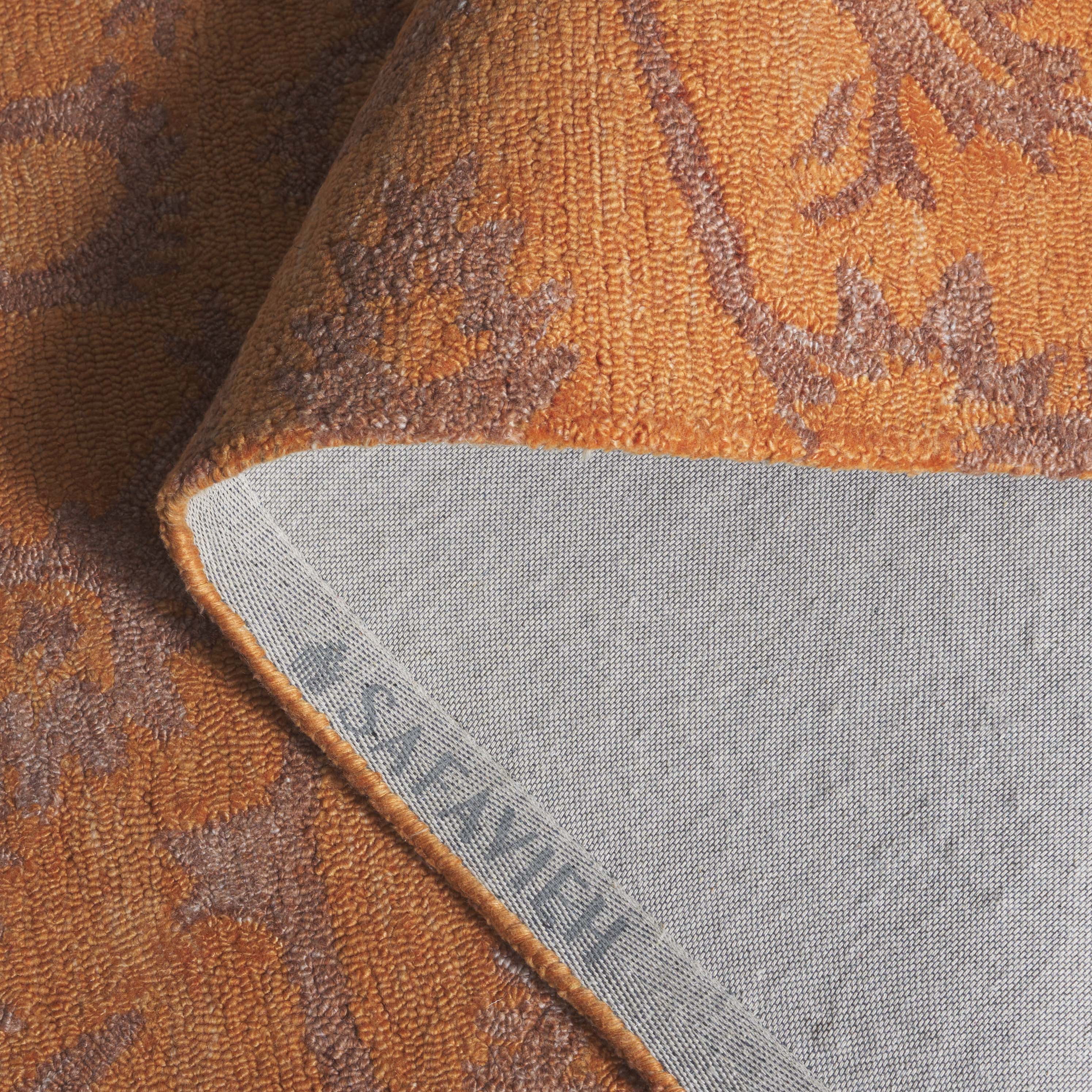 SAFAVIEH Anatolia Jamaar Floral Area Rug, Rust, 6' x 6' Square