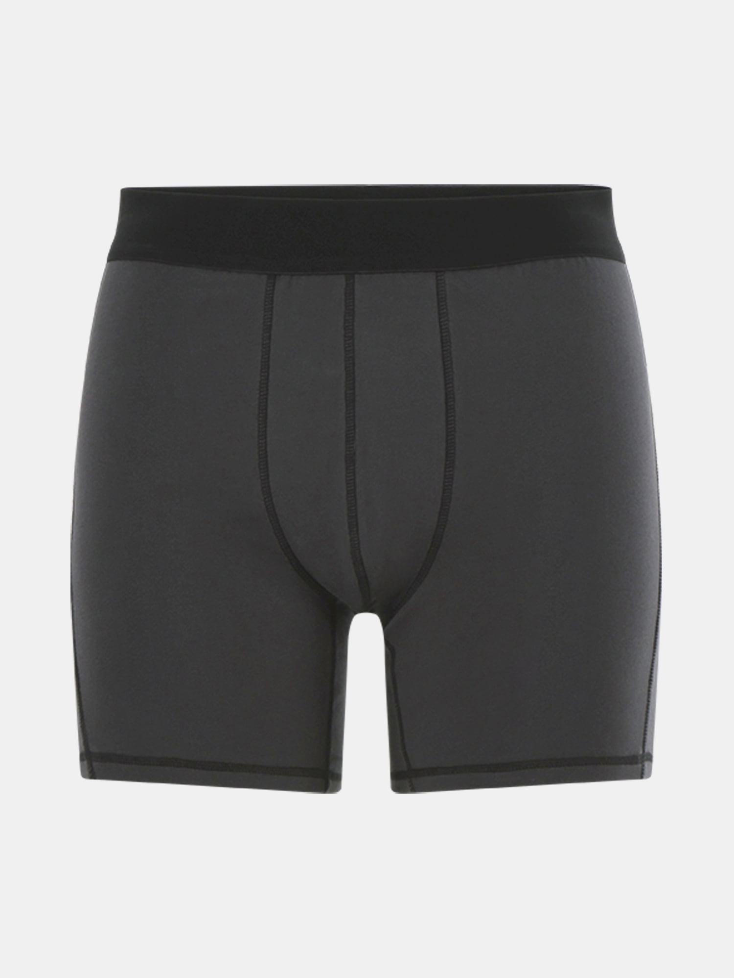 No Boundaries Flat Grey Boxer Briefs, 3-Pack, Men's