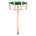 thumbnail image 3 of 2.5 ct Marquise Cut Simulated Emerald Solitaire Engagement Ring for Women in 18K Rose Gold, 3 of 5