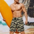 thumbnail image 2 of XYZCANDO Camouflage Couple Matching Beach Set Men Board Shorts Women Drawstrings Bikini High Waisted Bathing Suit Matching Swimwear Hawaiian Style Vacation Outfit for Beach, 2 of 6