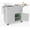Light Grey, variant on WoofPaw 80 Quart Rolling Ice Chest, Portable Bar Drink Cooler with Catch Basin, Bottom Storage Tray and Bottle Opener for Patio Party BBQ Beach Activities Mint Green