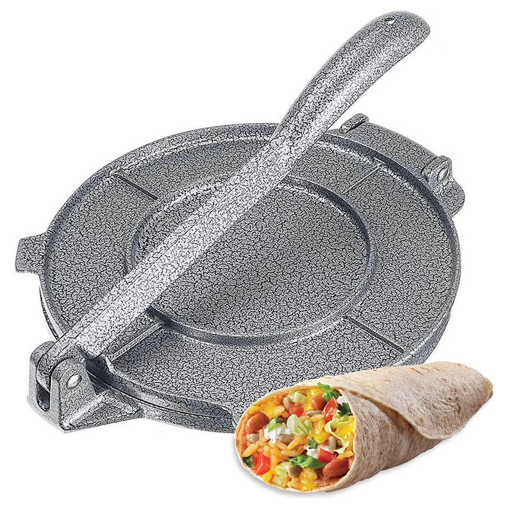 8 Inch Flour Corn Tortilla Press Maker, Aluminium Foldable Corn Dough