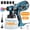Blue(Nozzle*5), variant on RELOIVE 800W Paint Sprayer, 1400ml Electric HVLP Spray Gun, 5 Brass Nozzles, 3 Spray Patterns, Flow Control, Easy Clean, Blue