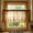 Coffee, variant on 55" × 18" Embroidered Lace Sheer Kitchen Curtain Valance, Rod Pocket Floral Window Treatment for Small Windows