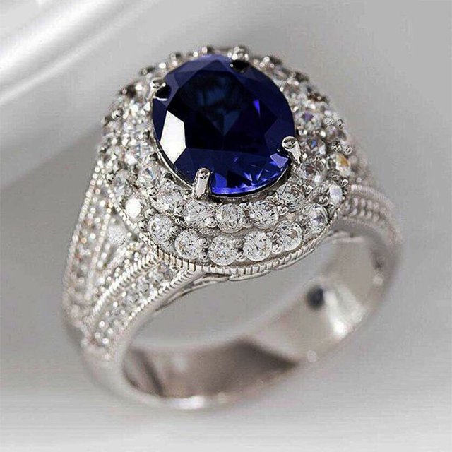 Anillos de boda de Zirconia cúbica Rosa grande con personalidad de Huitan para mujer, anillos románticos para ceremonia de matrimonio y fiesta, joyería de moda Tan Jianjun unisex
