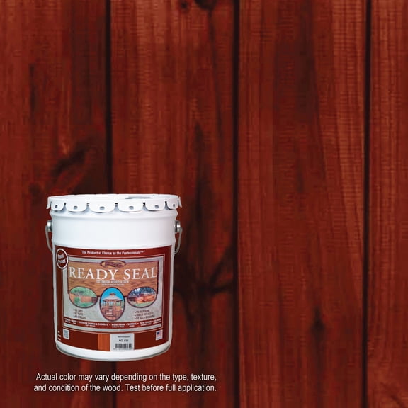 Ready Seal 530 Exterior Stain and Sealer for Wood, 5-Gallon, Mahogany