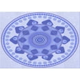 thumbnail image 1 of Ahgly Company Machine Washable Indoor Rectangle Transitional Light Slate Blue Area Rugs, 6' x 9', 1 of 7