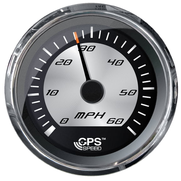 Faria Beede 22010 Faria Platinum 4" Speedometer - 60mph - Gps