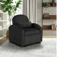 thumbnail image 2 of Serta Thornton Modern Convertible Chair with Twin Size Sleeper, Black Chenille Fabric, 2 of 16