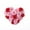 Multicolor, variant on Valentine's Day Heart-Shaped Wall Hanging Decor - Red Artificial Rose Wreath Ornaments, Romantic Scene Decoration for Home Bedroom Living Room, Valentine's Day Wall Wreath, 6.69*6.69in, Multicolor