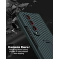thumbnail image 6 of for Samsung Galaxy Z Fold 4 Case with Magnetic Hinge Protection & Front Screen Protector, All-inclusive Hard PC Shockproof Cover with Kickstand Camera Cover Phone Case for Z Fold 4 2022 - Green, 6 of 13