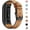 01.Graphite Connector & Frosted Brown, variant on XIHAMA Leather Band Compatible for Fitbit Charge 3/ Charge 4, Replacement Genuine Leather Bands for Women Men