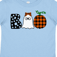 thumbnail image 4 of Inktastic Boo Halloween Ghost and Plaid Pumpkin Boys or Girls Toddler T-Shirt, 4 of 5
