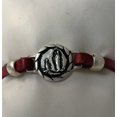 thumbnail image 4 of Bracelet of Our Lady of Lourdes handmade jewelry with Leather Straps by Graciela's Collection, 4 of 4