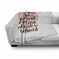 thumbnail image 3 of Best Friend Soft Flannel Fleece Blanket, Side by Side or Miles Apart Real Friends are Close to the Heart, Cozy Plush for Indoor and Outdoor Use, 70" x 90", Blush Chacoal Grey White, by Ambesonne, 3 of 6