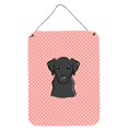 thumbnail image 1 of "Caroline's Treasures Checkerboard Pink Black Labrador impresiones para colgar en la pared o en la puerta, 16" x 12 " Caroline's Treasures BB1235DS1216, 1 of 1