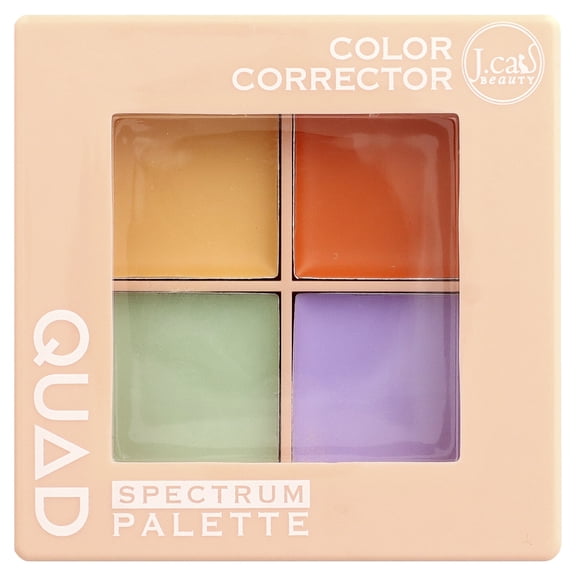 J.Cat Beauty Color Corrector Quad Spectrum Palette  0.21 oz