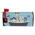 thumbnail image 2 of Yayeee Mailbox Cover Magnetic Standard Size Post Box Cover Wrap Decor, Pirate Animals, 2 of 9