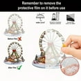thumbnail image 3 of Hometravel Ferris Wheel 2D Acrylic Ornament, HOME Desktop Decoration Piece, Detailed Themed Accent for Shelves, Tables and Display Collections, 3 of 7