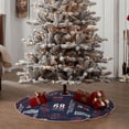 thumbnail image 5 of Daiia Nautical Style Sailboat Drawing Merry Christmas Tree Skirt , Xmas Large Lace-up Tree Skirt, Santa Snowflakes Rustic Home Decorations New Year Party Farmhouse Decor-36", 5 of 7