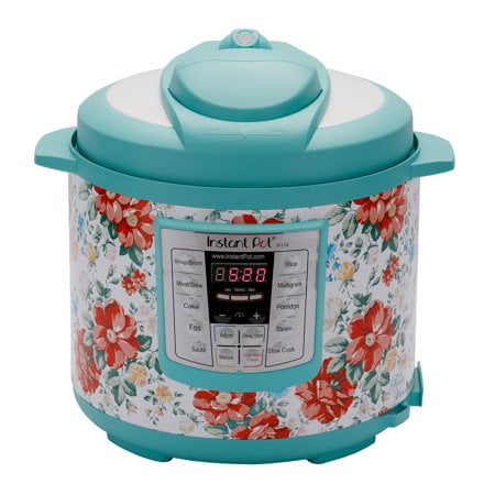 The Pioneer Woman Instant Pot LUX60 6 Qt Vintage Floral 6-in-1 Multi-Use Programmable Pressure Cooker, Slow Cooker, Rice Cooker, Sauté, Steamer, and Warmer