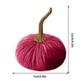 thumbnail image 3 of Clearance Christmas Decoration! Thanksgiving Decorations Pumpkin ,Toy Clearance Halloween Halloween Velvet Pumpkin With Real Fabric Plush Foam For Fall Halloween Wedding Thanksgiving 7cm, 3 of 6