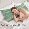 thumbnail image 5 of Sage Green Body Pillow Covers 20"x54", Vintage Modern Abstract Art Ombre Soft Brushed Microfiber Breathable Throw Pillow Covers, Pillowcase with Zipper for Couch Sofa Bedroom Living Room, 5 of 9