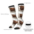 thumbnail image 4 of Susaid Yak Print Thermal Winter Socks for Men and Women, Warm Crew Hiking Socks, for Boots and Outdoor Activities, 4 of 6