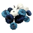 thumbnail image 7 of Desk Accessories Promotion Sale! Nomeni 12Pcs Mixed Artificial Pumpkins Pumpkins for Decorations Artificial Vegetables Harvests Decoration Ornament, Home Decor Clearance Sale Blue, 7 of 7