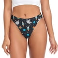 thumbnail image 1 of Balery Space Tangas de Algodón para Mujer con Estampado – Ropa Interior Sexy, Transpirable, G-string-3X-Large, 1 of 6