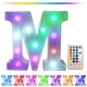 thumbnail image 1 of Letrero luminoso LED con letras y control remoto: 16 colores cambiantes para decoración de paredes de fiestas, bodas y bares en casa., 1 of 6
