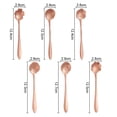 thumbnail image 2 of 6 Pieces Flower Spoon Coffee Teaspoon Set Stainless Steel Tableware Creative Sugar Spoon Tea Spoon Stir Bar Spoon Stirring Spoon, 6 Different Patterns, 2 of 5