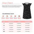thumbnail image 3 of Fotbe Space Galaxy Vestido de Dormir para Niñas de 3 a 10 Años, Mangas Cortas, Estilo Princesa, Pijama Camisón con Mangas Voladas-Large, 3 of 6