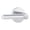 Polished Chrome, variant on Miseno MLK4012XSB Elkton Round Rod Passage Door Lever Set - Brass
