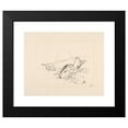 thumbnail image 2 of Félix Bracquemond 23x20 Black Modern Framed Museum Art Print Titled - Two Rabbits, the Moon Behind Hill. (1866 - 1878), 2 of 5