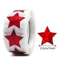 thumbnail image 1 of Dsseng 500 Pcs Autocollants Étoiles Inodores pour Enfants Classe Autocollants Paillettes Rouges 1”, 1 of 3