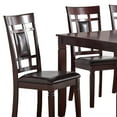 thumbnail image 2 of Modish 7 Pieces Dining Set of Rubber Wood In Espresso Brown, 2 of 2