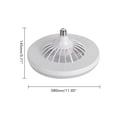 thumbnail image 2 of Techo Led Con Lámpara 3 Modos Ventilador De Techo Led Colgante O Ventosa Para Dormitorio Sala De Estar Cocina Inevent HA047702-02, 2 of 6